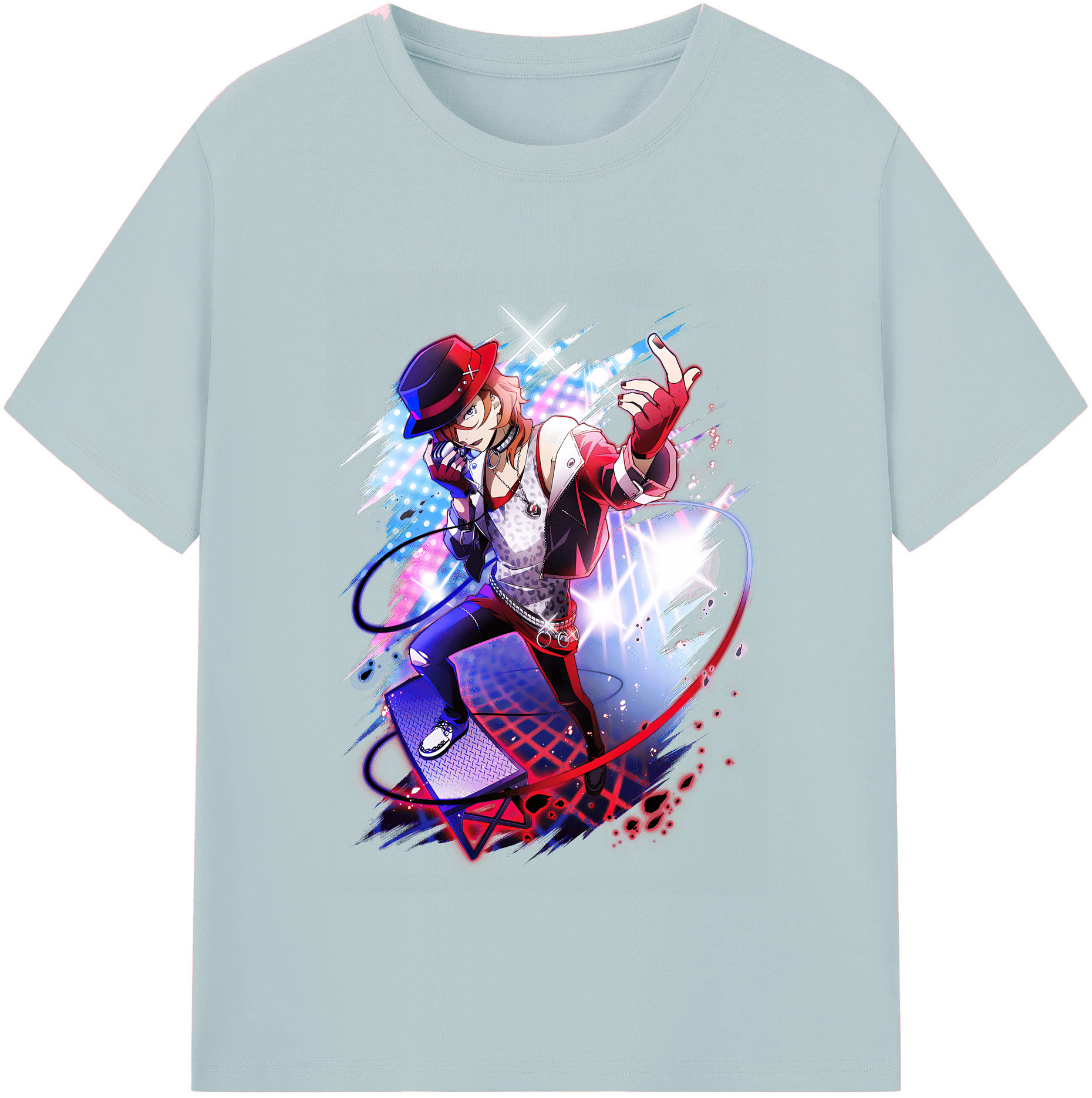 （画像用） 文豪ストレイドッグス Bungo Stray Dogs 綿100％半袖Tシャツ（フロントプリント）